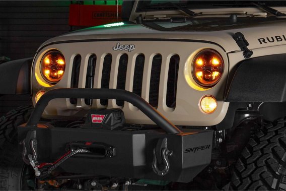 2007-2017 Jeep Wrangler JK Morimoto Sealed7 Headlights with DRL and Turn Signal Functionality
