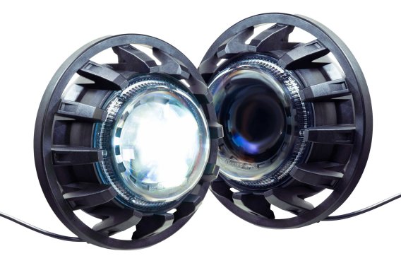 2007-2017 Jeep Wrangler JK Morimoto Super7 Bi-LED Headlights Pair - High-Performance Modular Desi...