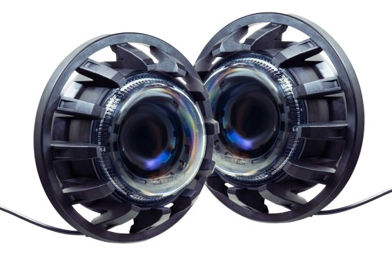2007-2017 Jeep Wrangler JK Morimoto Super7 Bi-LED Headlights Pair - High-Performance Modular Desi...