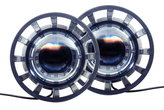 2007-2017 Jeep Wrangler JK Morimoto Super7 Bi-LED Headlights Pair - High-Performance Modular Desi...