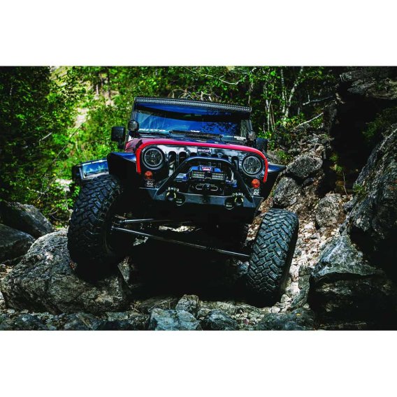 7 Inch Round Headlight With PWM Adaptor Pair RIGID Industries 55000
