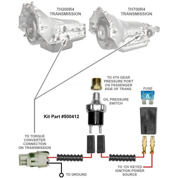Classic Update Series Torque Converter Lock-Up Switch Update Kit for GM Chevrolet Truck/Pick-Up/S...