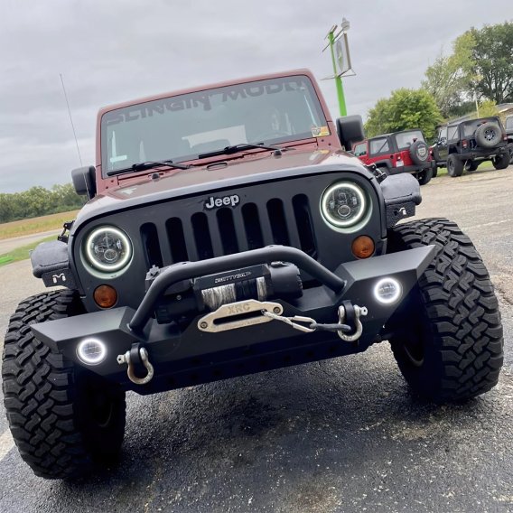 ORACLE Lighting 2007-2018 Jeep Wrangler JK Switchback LED Halo Headlights