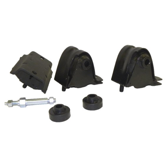 1987-1995 Jeep YJ Wrangler Engine and Transmission Mount Kit by Crown Automotive with 4.0L and 4....