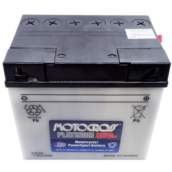 Yuasa 12V Conventional Battery 53030 (Acid Not Included)