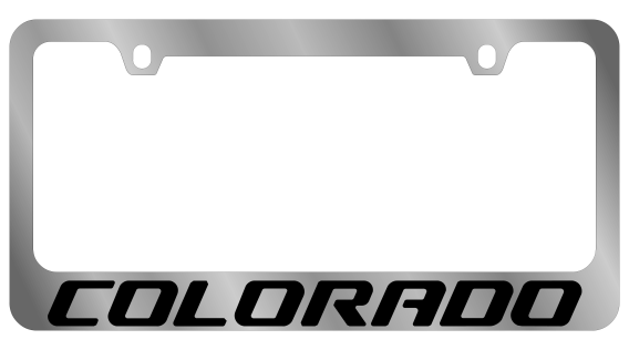 Chevrolet Colorado Chrome License Plate Frame by Eurosport Daytona