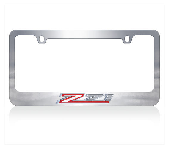 Chevrolet Z71 Chrome License Plate Frame Eurosport Daytona