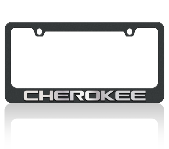 Eurosport Daytona Jeep Cherokee Black License Plate Frame