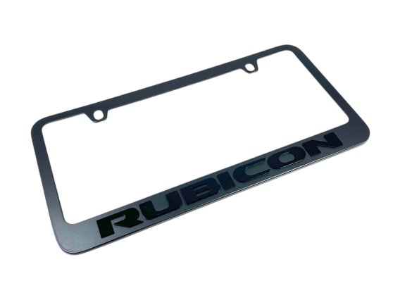 Eurosport Daytona Jeep Rubicon Blacked Out Black License Plate Frame