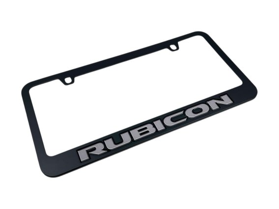 Eurosport Daytona Jeep Rubicon Black License Plate Frame