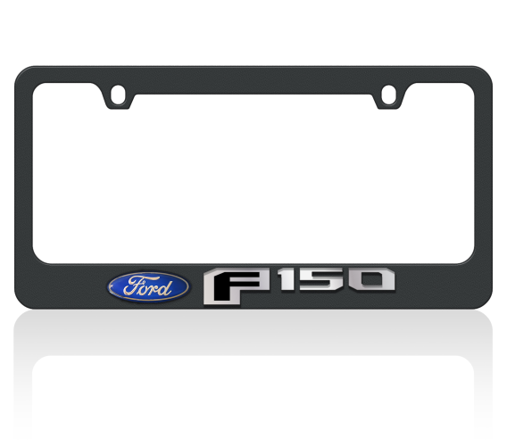 2015 Ford F-150 Eurosport Daytona Black License Plate Frame