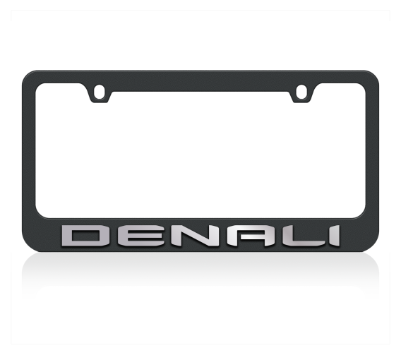 Eurosport Daytona GMC Denali Black License Plate Frame