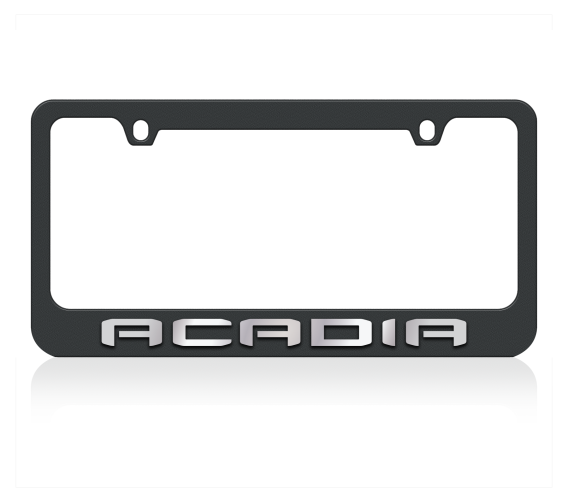 2019 GMC Acadia Eurosport Daytona Black License Plate Frame