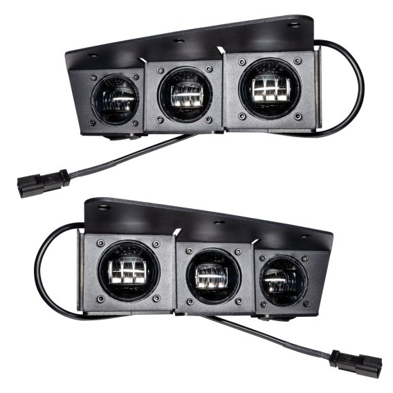 ORACLE Lighting 2021-2024 Ford Bronco Triple LED Fog Light Kit for Steel Bumper