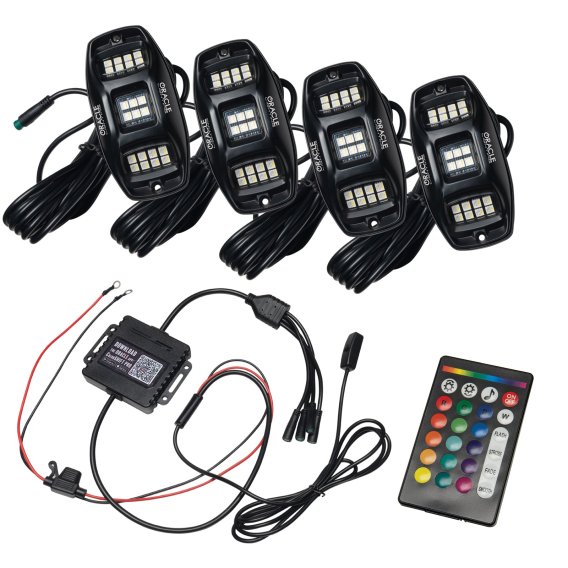 ORACLE Lighting ColorSHIFT RGB+W Underbody Wheel Well Rock Light Kit (4 PCS)
