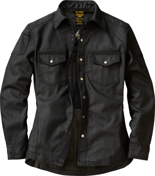 ScorpionEXO Covert Women's Wax Long Sleeve Motorcycle Denim Riding Shirt with Pockets for Optiona...