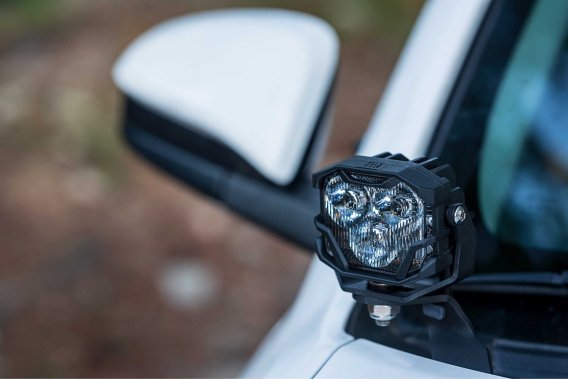 2003-2024 Toyota 4Runner Morimoto 4Banger A-Pillar LED Kit with Brackets and Harness