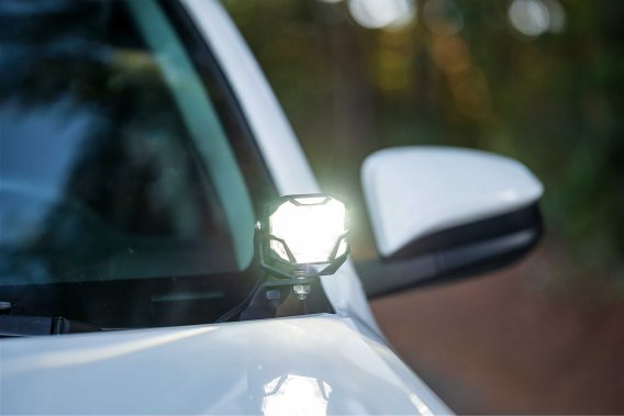 2003-2024 Toyota 4Runner Morimoto 4Banger A-Pillar LED Kit with Brackets and Harness