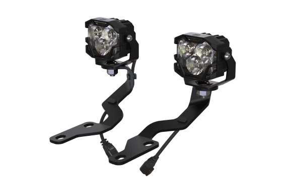2005-2015 Toyota Tacoma Morimoto 4Banger A-Pillar LED Kit with Mounting Brackets