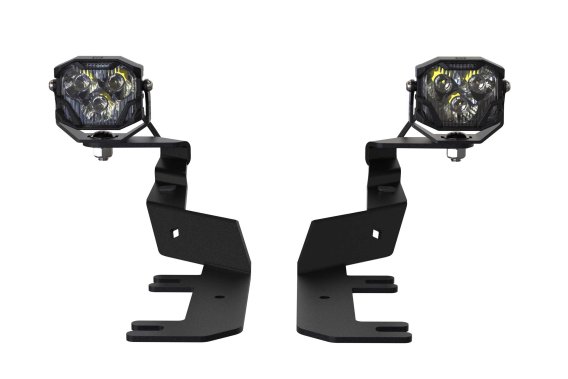 2017-2022 Ford Super Duty Morimoto 4Banger A-Pillar LED Light Kit with Brackets and Harness