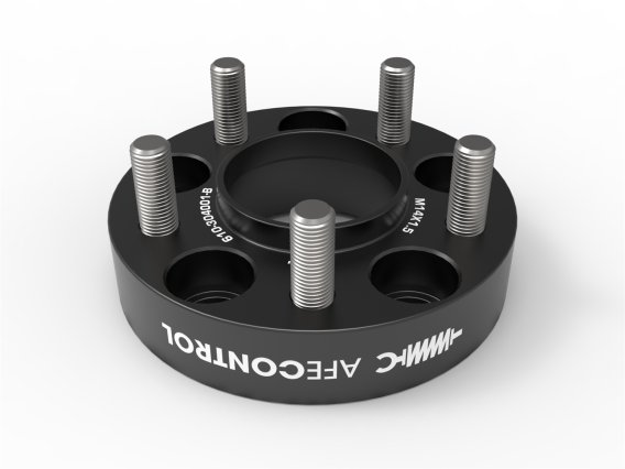 aFe CONTROL Billet Aluminum Wheel Spacers 5x114.3 CB70.5 1.25in - 15-24 Ford Mustang/20-23 Explor...