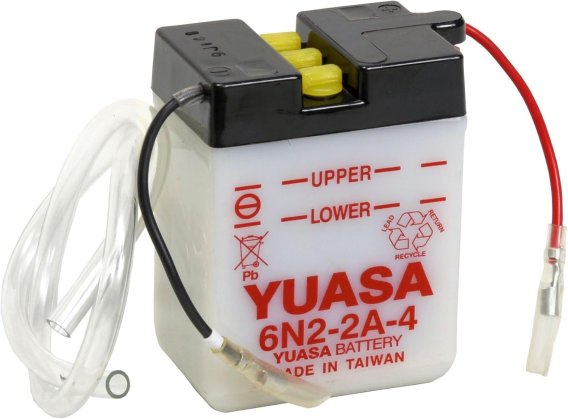 6V Yuasa Conventional Battery 6N2-2A-4 - Acid Not Included