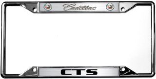 Cadillac CTS Chrome License Plate Frame by Eurosport Daytona