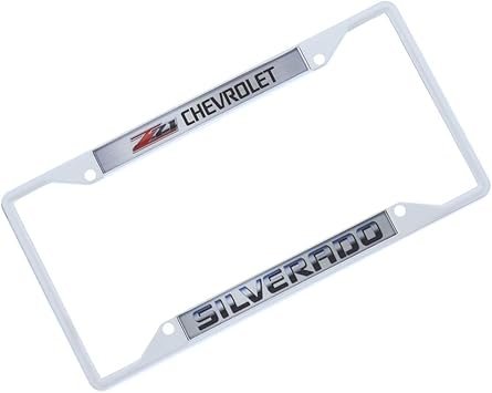 Chevrolet Silverado Z71 Chrome License Plate Frame Eurosport Daytona