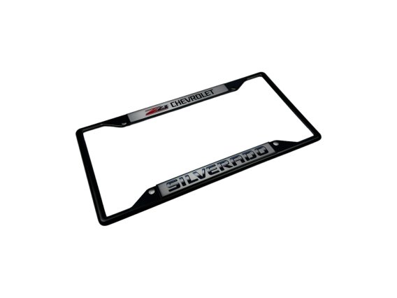 Chevrolet Silverado Z71 Black License Plate Frame Eurosport Daytona