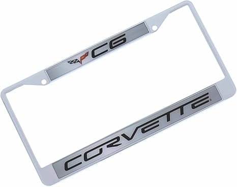 Chevrolet Corvette C6 Chrome License Plate Frame by Eurosport Daytona