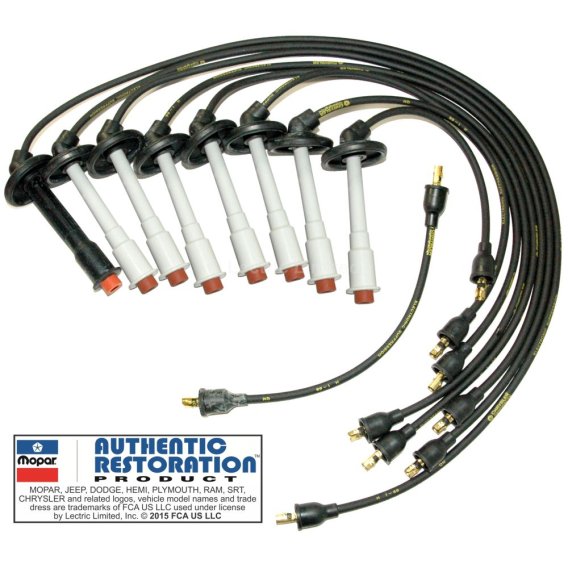 1968 Dodge Coronet/Charger/Super Bee/Daytona/330/440 Lectric Spark Plug Wire Set Reproduction Hem...