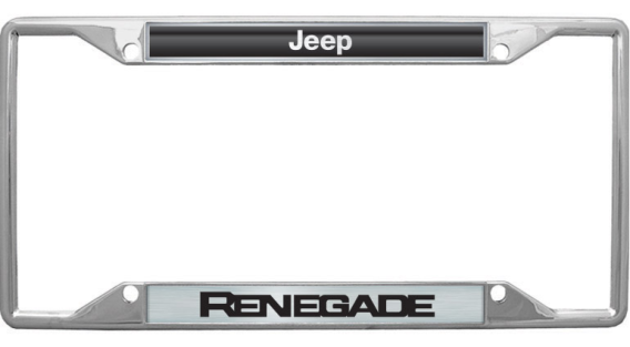 Eurosport Daytona Jeep Renegade Chrome License Plate Frame