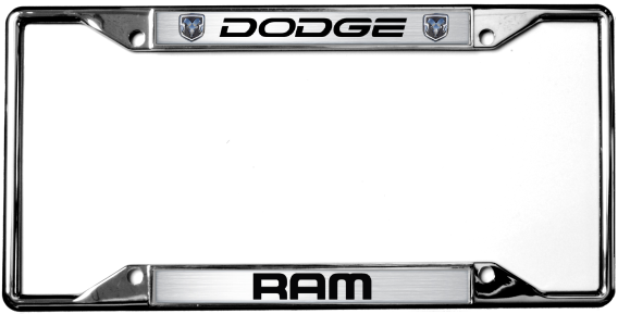 Dodge Ram Chrome License Plate Frame by Eurosport Daytona