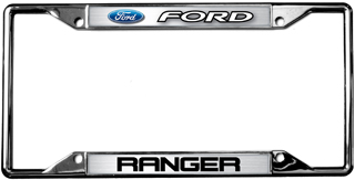 Eurosport Daytona Ford Ranger Chrome License Plate Frame