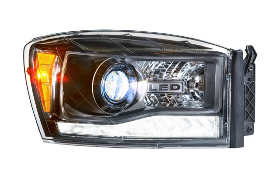 2006-2008 Dodge Ram Morimoto XB Hybrid LED Headlights with Bi-LED Projectors and Daytime Running ...