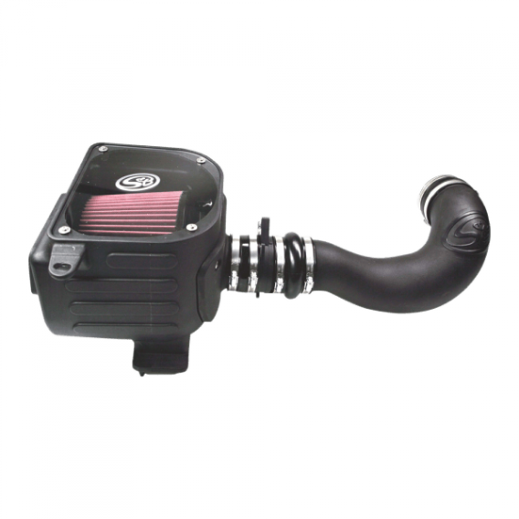 Cold Air Intake For 07-08 GMC Sierra 4.8L, 5.3L, 6.0L Oiled Cotton Cleanable Red S&B 75-5021