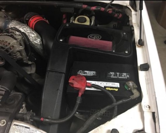 1998-2003 Ford Powerstroke 7.3L Cold Air Intake - S&B 75-5062D