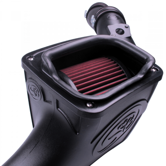 Cold Air Intake For 03-07 Ford F250 F350 F450 F550 V8-6.0L Powerstroke Cotton Cleanable Red S&B 7...