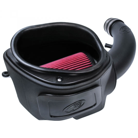 Cold Air Intake For 07-11 Jeep Wrangler JK V6-3.8L Oiled Cotton Cleanable Red S&B 75-5084