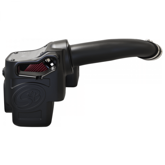 Cold Air Intake For 17-19 Ford F250 F350 V8-6.7L Powerstroke Cotton Cleanable Red S&B 75-5085