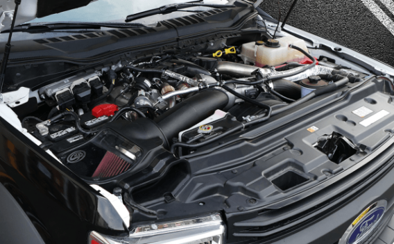 Cold Air Intake For 17-19 Ford F250 F350 V8-6.7L Powerstroke Cotton Cleanable Red S&B 75-5085