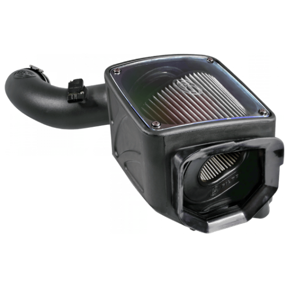 Cold Air Intake For 01-04 Chevrolet Silverado GMC Sierra V8-6.6L LB7 Duramax Dry Expandable White...