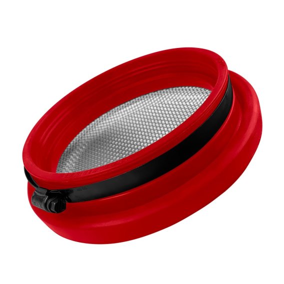 6" (Red) Turbo Screen Guard With Velocity Stack - S&B 77-3005