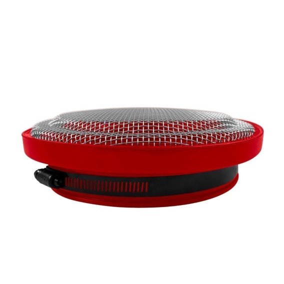 Turbo Screen 6.0 Inch Red Stainless Steel Mesh W/Stainless Steel Clamp S&B 77-3005