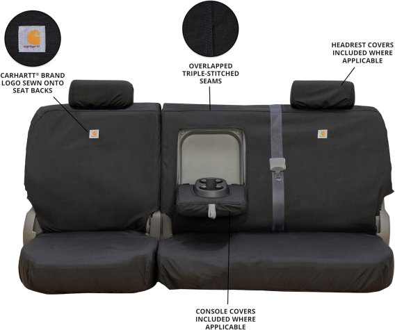 Carhartt Super Dux Custom Second Row Seat Covers Black