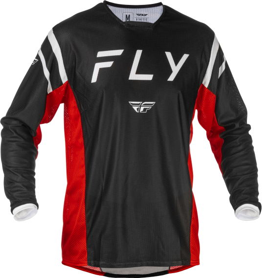 Fly Racing Kinetic Mesh Center Jersey (Black/White/Red, X-Large)