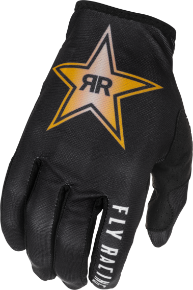 Fly Racing 374-0132X Lite Rockstar Gloves Black/Gold 2X