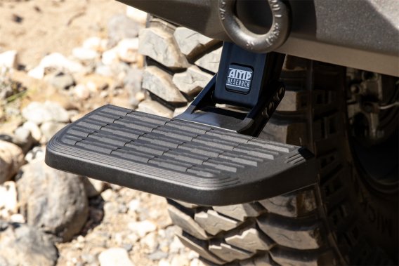 2018 Jeep Wrangler JL AMP Research BedStep Retractable Rear Bumper Access Step - Black