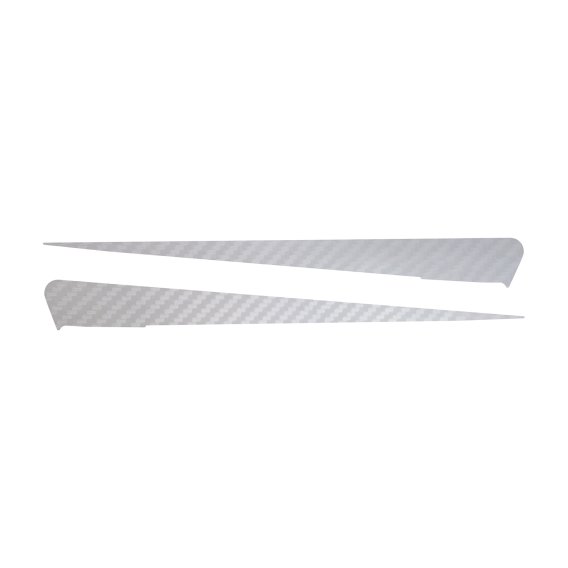 2014-2019 C7 Corvette Side Spear Shadow Stripe - Pair - Stingray - White Carbon Fiber Textured