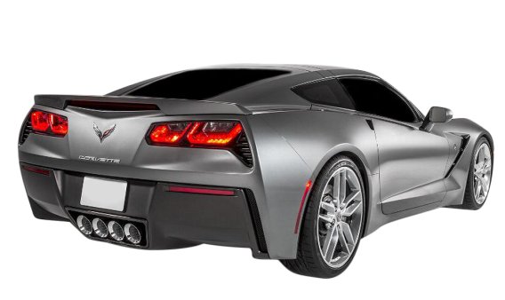 2014-2019 C7 Corvette Tail Light/3rd Brake Light Blackouts - Dark Smoked Lamin-X